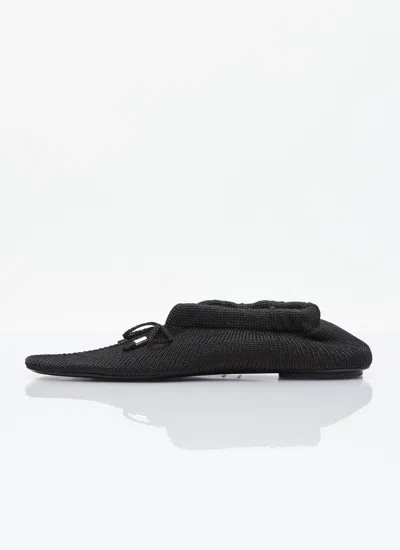 Totême Toteme Women The Knitted Ballerina Flats In Black