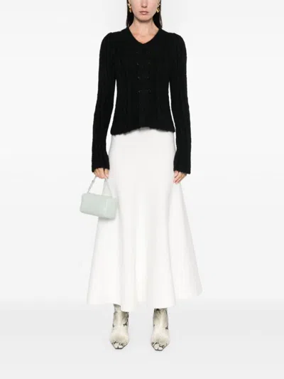 Twinset Ribbed Sweater In Black