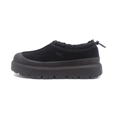 Ugg Black Suede And Rubber Tasman Weather Hybrid Slip-ons In Black