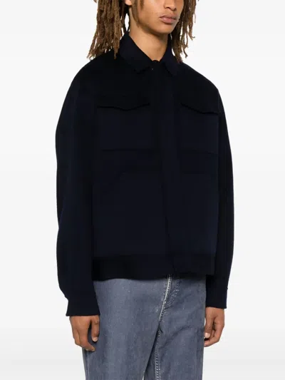 Bompard Double-sided Jacket In Blue