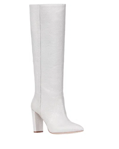 Paige Women's Carmen Boot In Snake Pearl In Multi