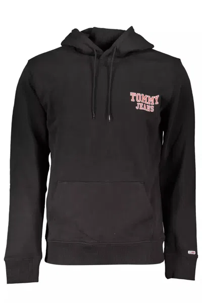 Tommy Hilfiger Sleek Cotton Hooded Sweatshirt With Logo Print