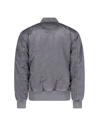 Alpha Industries Ma-1 Bomber Jacket In Grey