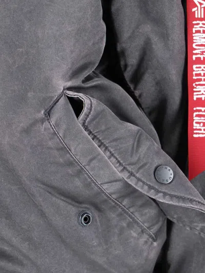Alpha Industries Ma-1 Bomber Jacket In Grey
