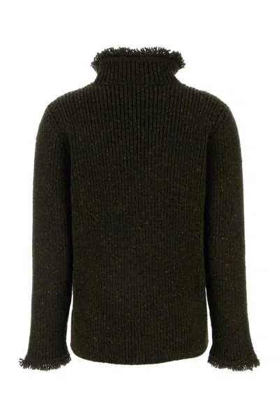 Burberry Fringe Sweater With T In Glen