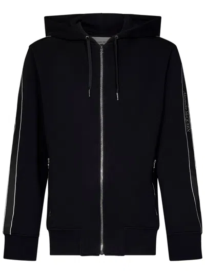 Alexander Mcqueen Logo Zipper Sweatshirt