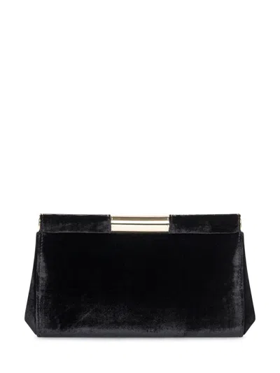 Dolce & Gabbana Marlene Small Satin Shoulder Bag In Black