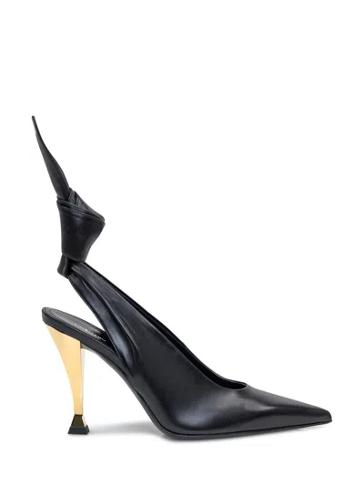 Givenchy Beauw Black Sling Pumps In Black