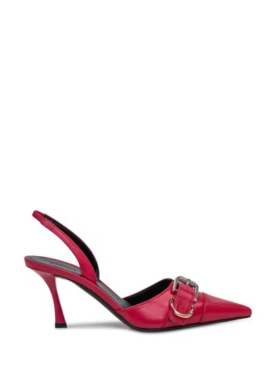 Givenchy Voyou Slingbacks In Leather In Red