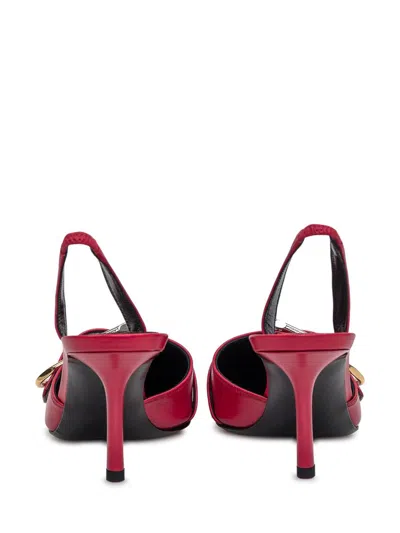 Givenchy Voyou Slingbacks In Leather In Red