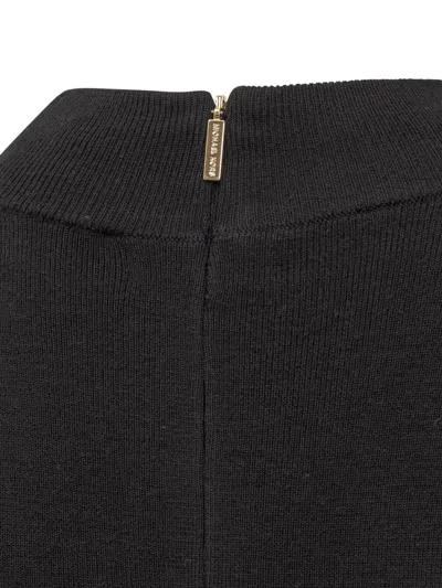 Michael Kors Stretch Dress Mixed Wool In Black
