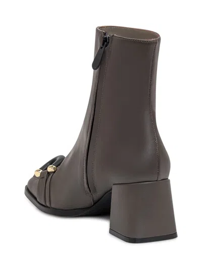 Roberto Festa Leather Boot In Brown