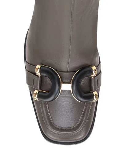 Roberto Festa Leather Boot In Brown