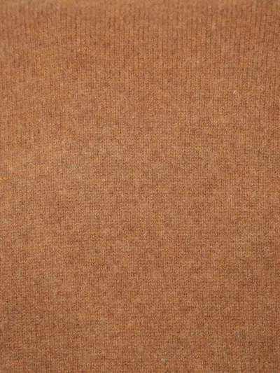 Zegna Wool And Cashmere Sweater In Brown