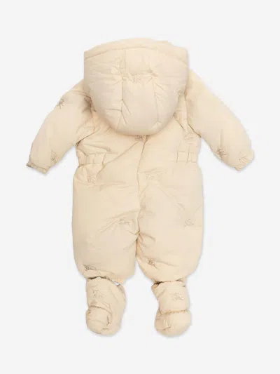 Burberry Baby Ariel Snowsuit In Ivory