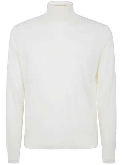 Filippo De Laurentiis Long Sleeves Merinos Turtleneck In White