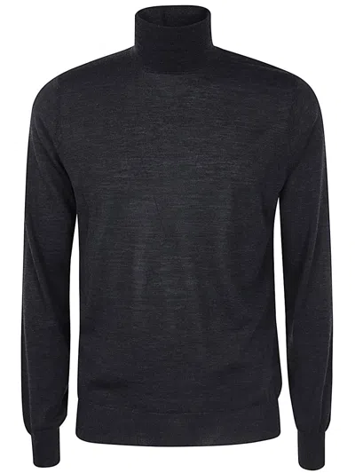 Filippo De Laurentiis Long Sleeves Merino Turtleneck Clothing In Grey