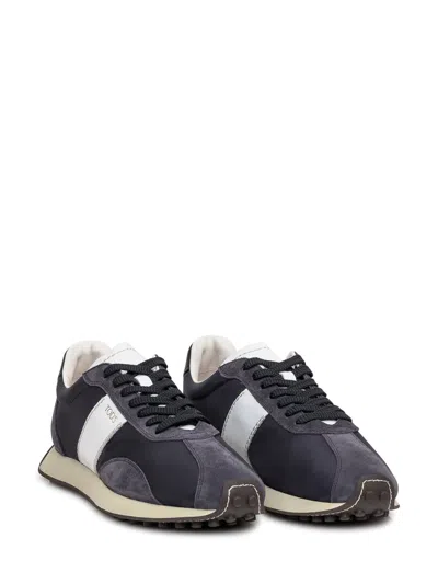 Tod's Low Top Sneakers In Midnight Blue/white In Blue
