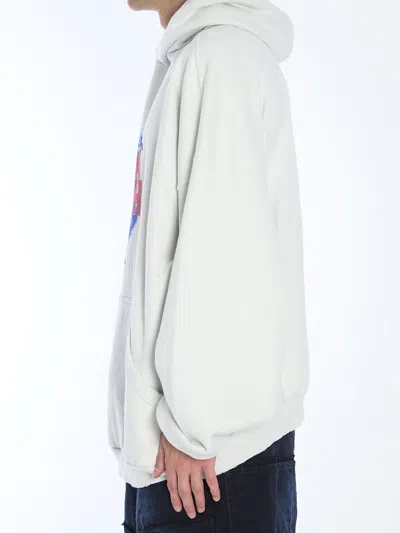 Balenciaga Planet Earth Hoodie In White