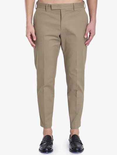 Pt Torino Master Belt-loop Trousers In Beige
