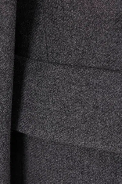 Blumarine Bead-embellished Coat In Darkshadowgrey