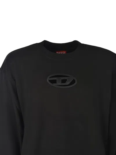 Shop Diesel Sweatshirt  "s-boxt-od" M In Black