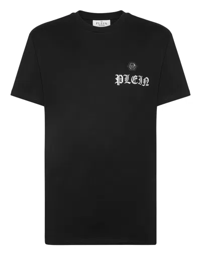 Philipp Plein Skull Crystal-embellished T-shirt In Black