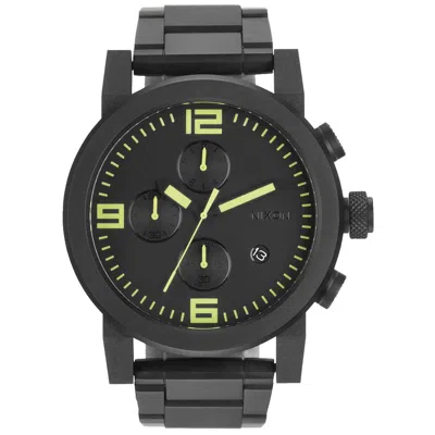 Nixon Men's The Ride Ss Black Dial Watch In Black