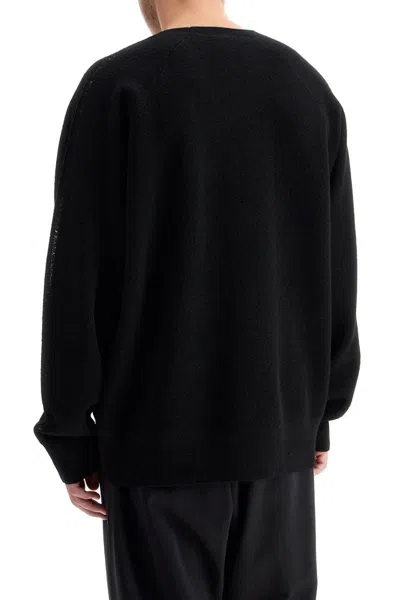 Y-3 Wool Crewneck Pullover In Black