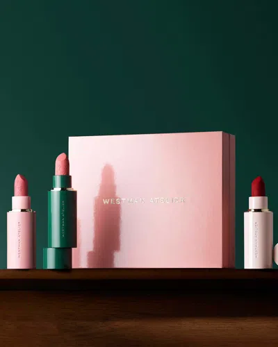 Westman Atelier Lip Suede Matte Lipstick Trio
