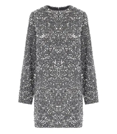 Elisabetta Franchi Sequinned Chenille Mini Dress