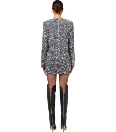 Elisabetta Franchi Sequinned Chenille Mini Dress