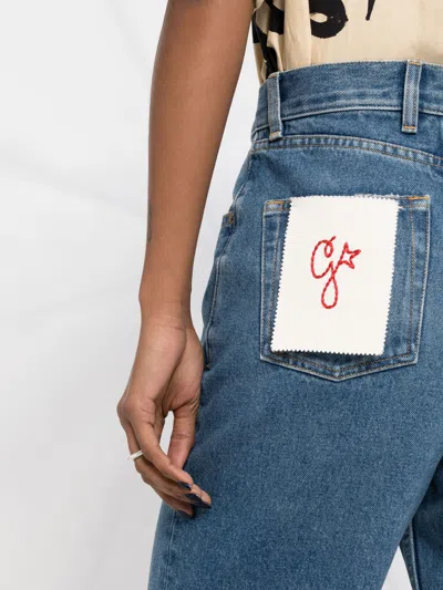 Golden Goose Relaxed Wide-leg Denim Jeans In Medium Stone Wash