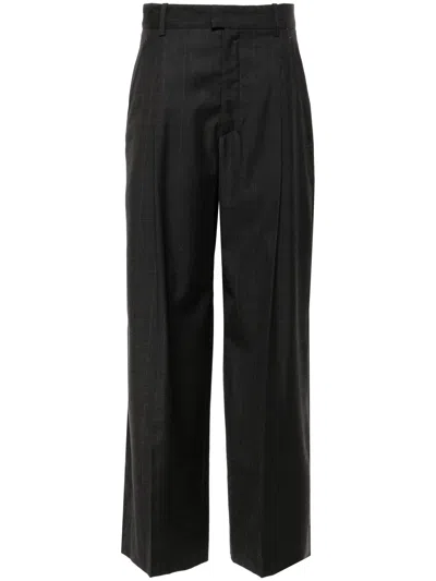 Isabel Marant Checked Tailored Wool Trousers