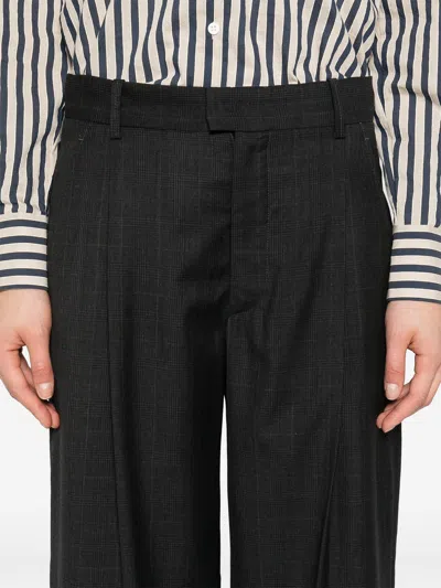 Isabel Marant Checked Tailored Wool Trousers