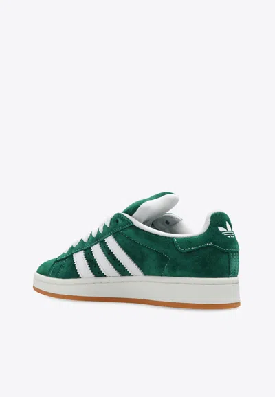 Shop Adidas Originals Campus Low-top Suede Sneakers In Green