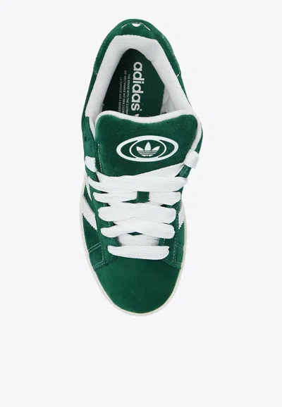 Shop Adidas Originals Campus Low-top Suede Sneakers In Green