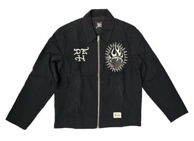 Ed Hardy Men's Dg Skull Workwear Jacket In Black In Black