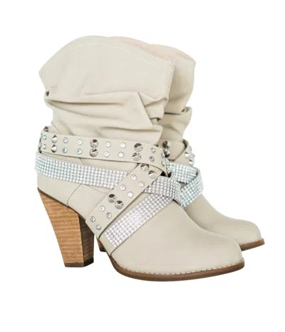 Not Rated Women's Short Change Booties In Cream In White