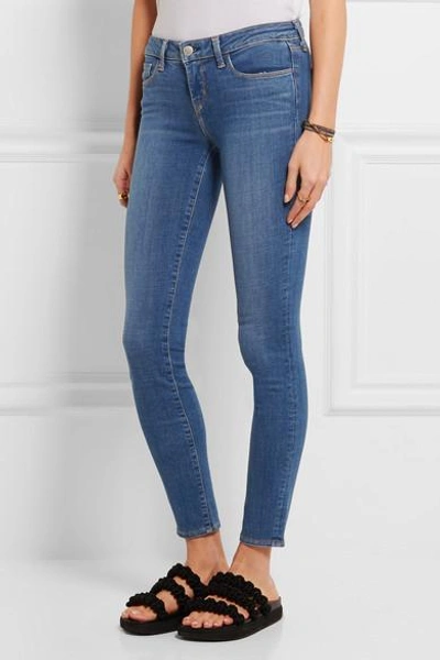 Shop L Agence The Chantal Low-rise Skinny Jeans