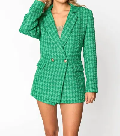 Buddylove Avery Ivy Blazer In Kelly Green In Green
