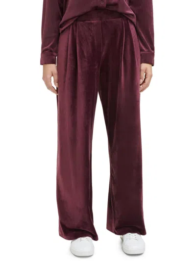 Calvin Klein Performance Big Girls Cozy Velour Wide-leg Sweatpants In Red
