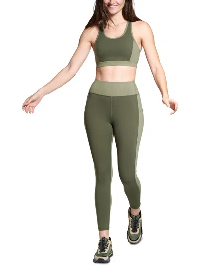 Bass Outdoor Womens Racerback Fitness Sports Bra In Green