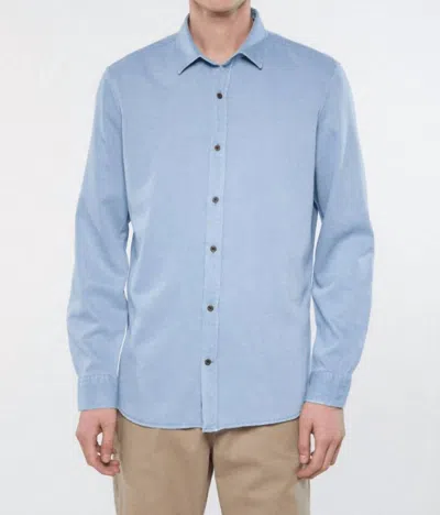 Mavi Luxe Long Sleeve Shirt In Blue In Blue