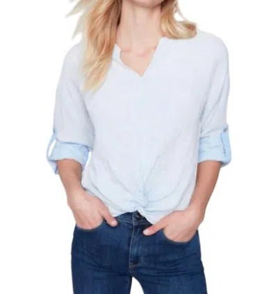Charlie B Twist And Shout Top In Sky Blue In Blue