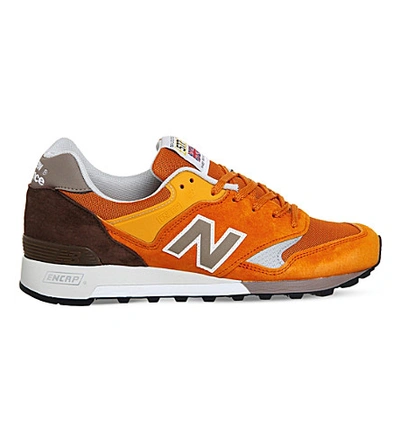 New Balance M577 Leather And Mesh Trainers In English Tender Miuk