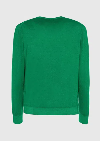 Malo Maglia Girocollo In Cashmere E Seta