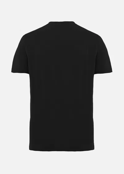 Malo Black Cotton Blend T-shirt