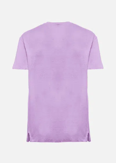 Malo Maglia Girocollo In Jersey Di Lino