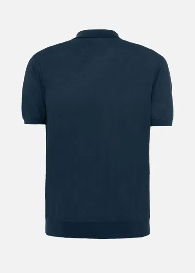 Malo Polo With Short Sleeves In Blue